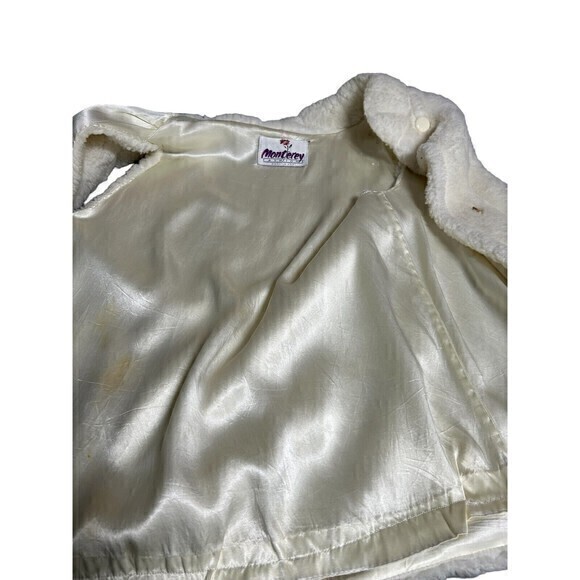 Vintage Monterey Fashions White‎ Best  Faux Fur Single Hook & Eye Ptp 23… - Picture 7 of 9